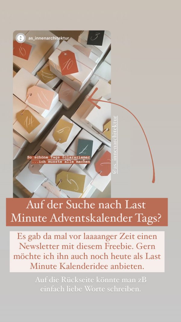 Adventskalender Anhänger – Bild 2